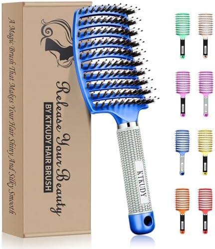Detangling Brush for Women & Kids, Wet & Dry Hair, All Hair Types by KTKUDY