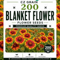 Garden Seeds for Planting, 200 Blanket Flower by CZGrain