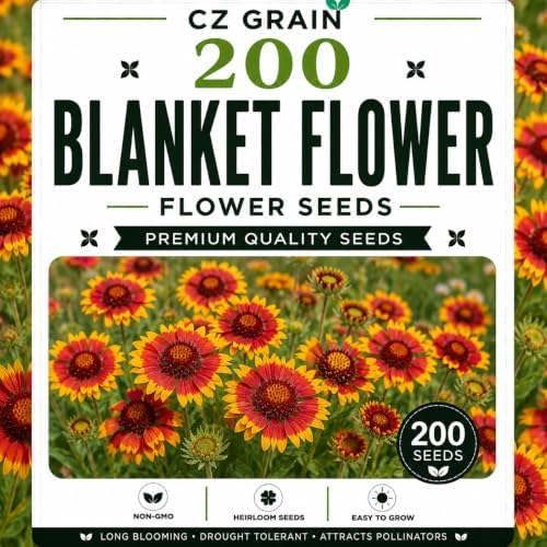Garden Seeds for Planting, 200 Blanket Flower by CZGrain