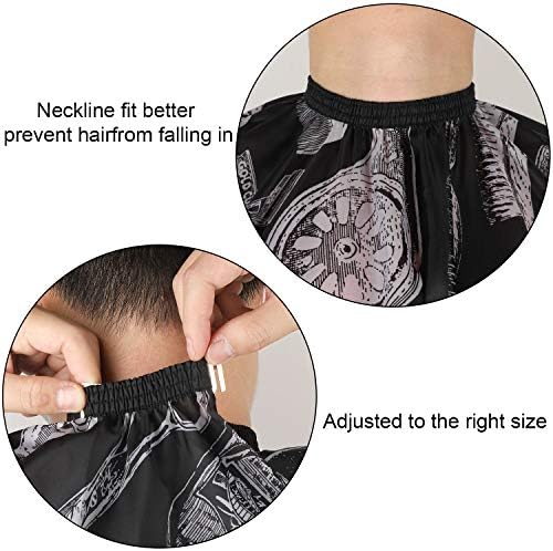 SATINIOR 6 Pcs Hair Cutting Barber Capes with Neck Duster Brush & Combs - Image 2