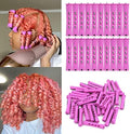 20pcs Women's Perm Rods Set for Natural Hair: 2 Sizes Cold Wave Hair Rollers for Curling and Styling All Hair Lengths - DIY Hairdressing Tools (Purple) by Alimiriam