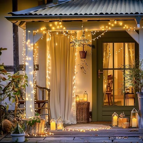 JMEXSUSS 400 LED Christmas Lights Outdoor Indoor String Lights Plug in - Image 2