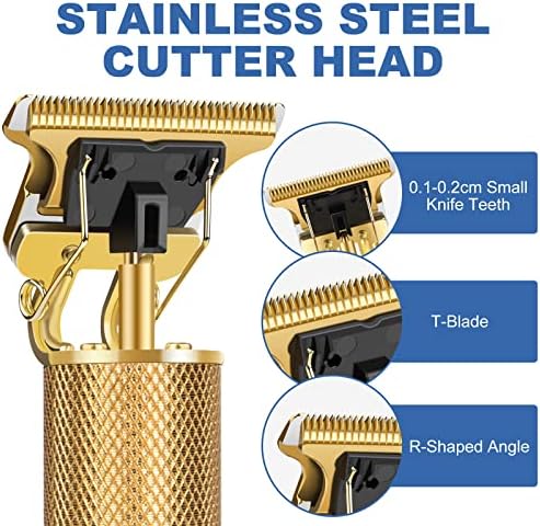 YOGINGO Professional Beard Trimmer for Men, Cordless Rechargeable Hair Trimmer for Men,T-Blade Hair Clippers,Hair Cutting Kit with Guide Combs, Gifts for Men - Image 3