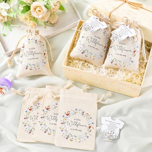 Fumete 50 Sets Wildflower Baby Party Favors for Guests, Wildflower - Image 4