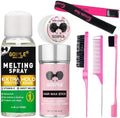 Lace Melting Spray - Glue-Less Hair Adhesive for Wigs & Extensions, Extra Hold Natural Forming Wax Stick by WOZUTUNT