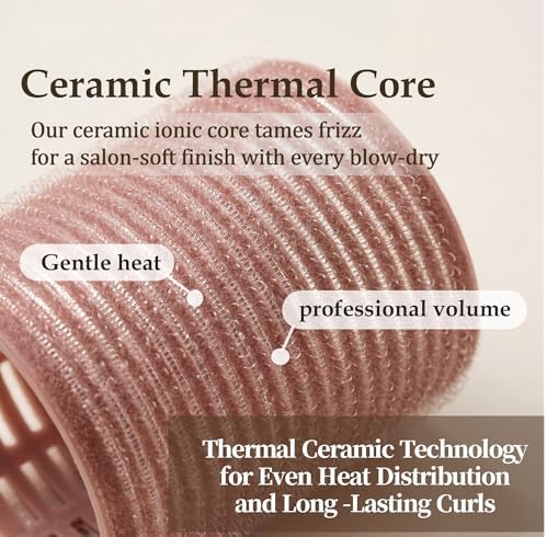 18pcs Ceramic Thermal Hair Rollers,Curlers for Long Medium Short Hair - Image 3