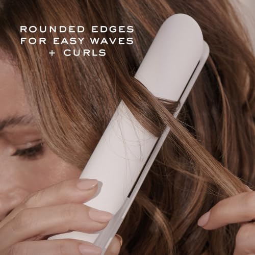 Kristin Ess 3-in-One Professional Titanium Hair Straightener, Curler & Waver for Women - Dual Voltage - 440 Degrees - 1 1/4" - Wet to Dry - Ionic Flat Iron, Curler 2 in 1 - Frizzy, Curly + Thick Hair - Image 6