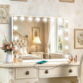 Ratsamee 26" x 20" Hollywood Vanity Mirror with Lights, 16 Dimmable Bulbs, 3 Color Lights,Make Up Lighted Mirror, Aluminum Metal Frame, USB Charging Port by RATSAMEE