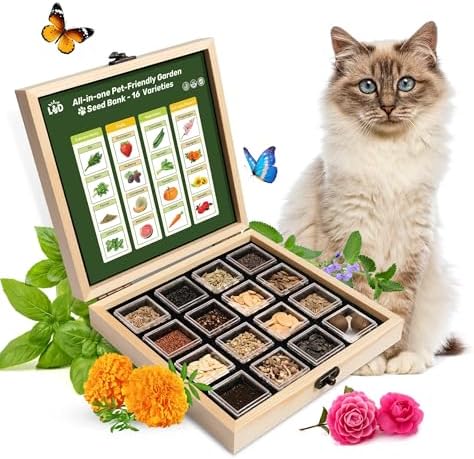 Lush&Dew Pet-Friendly Heirloom Seed Bank, Gardening Gifts for Women Men by LUSHDEW