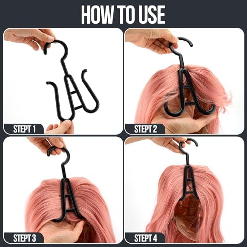 MUIIGOOD 2PCS Wig Storage Bags with Hanger Hair Extension Holder Dust-proof Storage Organizer with Hook for Multiple Wigs Hair Extensions, wigs & accessories Holder Home Hair Salon Travel Use - Image 4
