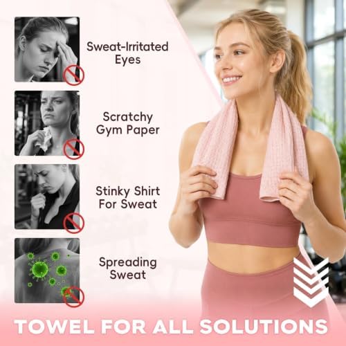 Microfiber Gym Towels for Showering Working Out Quick Dry Negative ions Large Middle Small Sizes Lightweight Gym Towel for Men Women Tennis Sports Towels for Body Hot Yoga Fitness Essentials - Image 3