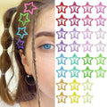 SAOROPEB Star Hair Clips Multicolor 2000s Y2K Hair Accessories-30 PCS 1.18" by SAOROPEB
