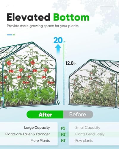 Quictent Mini Greenhouse for Indoor Outdoor, Portable Quick-Setup Tabletop - Image 3