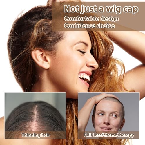 4 Pack Wig Caps to Hold Wig in Place - Elastic, Breathable, and Soft Wig Liner Caps for Hair Loss and Chemotherapy (Beige) - Image 7