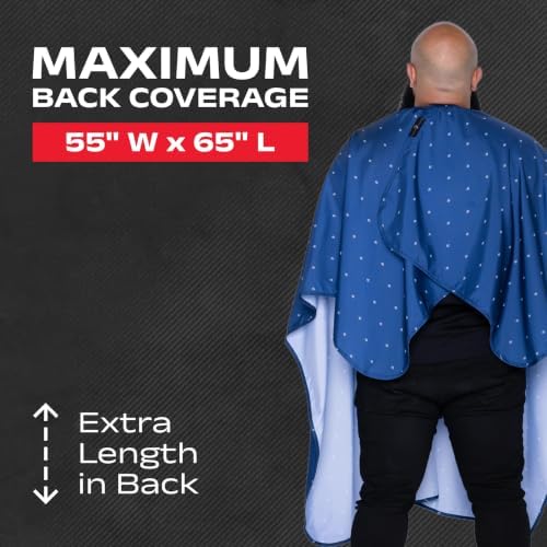 Barber Strong The Barber Cape Haircut Cover for Men, Hair Repelling and Static-Reducing Material, Water Resistant Fabric - Image 4