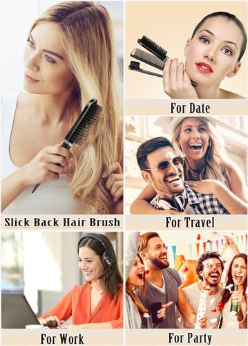 Hair Wax Stick - Slick Back Hair Brush Set 6Pcs, Wax Stick for Hair Flyaways, Bun Accessories, Non-greasy Styling Cream for Women, Kids & Teen Girls - Image 6