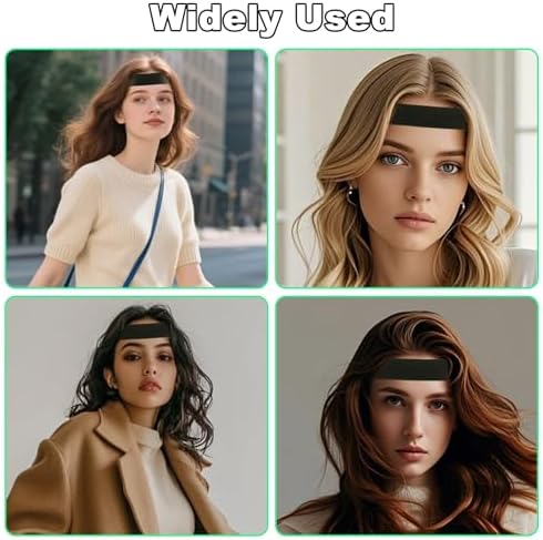 HINGTAI 2Pcs Lace Band Black Double-Sided Velvet C-Shaped Ear Painless Wig Bangs, Soft Painless Wig Band with Ear Cut Outs Tools, Comfortable Earless Melting Band Supplies - Image 7