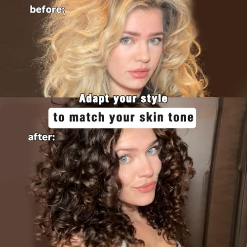 Vigorous Curly Clip In Hair Extensions,4PCS 20 inch Thick Curly Hair Extensions Lace Weft Clip Ins Invisible Natural Synthetic Hairpieces for Women,Light Brown with Blonde Highlights(128H24) - Image 5