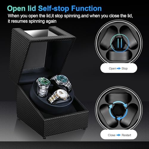 Anyasun 3 Watch Winder for Automatic Watch,Japanese Quiet Motor - Image 3
