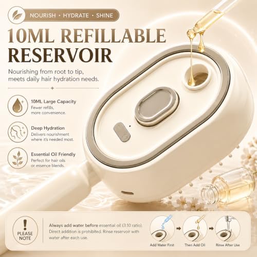 Electric Spray Air Cushion Massage Comb, Self-Clean Hair Detangler Brush - Image 3