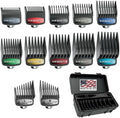 Wahl Genuine SECURE-SNAP Colored Metal Clip Guard Set, 12 Guards & Caddy by Wahl