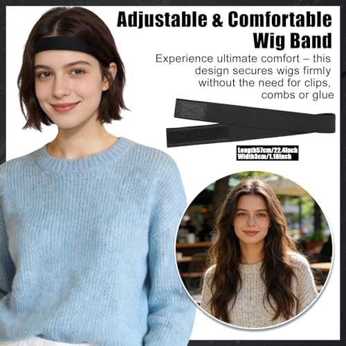 ProSuites 10 Pack Set 4 PCS Wig Brush Comb with 2 Wig Head Stand 2 Wig Dust Bag 2 Hair Net Wig Set for Travel Home Professionals Use - Image 6