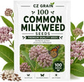 Common Milkweed Seeds for Planting | Monarch Butterfly Flower | 100 Seeds by CZGrain