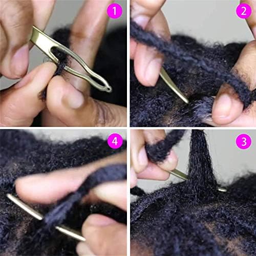 WILLBOND4 Pcs Interlocking Tool for Locs, Rose Gold, Silver - Image 3