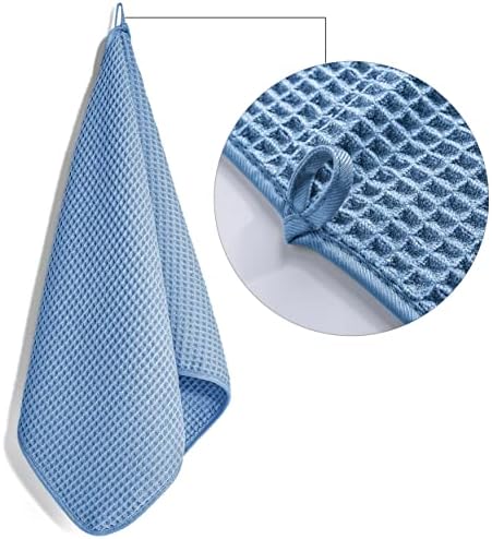 POLYTE 430 GSM Poly Blend Microfiber Quick Dry Waffle Hand Towel, 16x30 in - Image 3