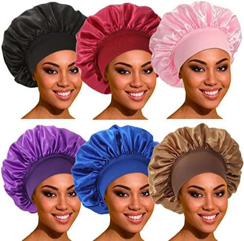 ROYBENS Satin Bonnet Hair Bonnet for Sleeping, Cute Sleep Bonnets for Women by ROYBENS