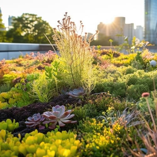 10 in. x 20 in. Sedum Groundcover Mat, Non-toxic Hardy Stonecrop for Landscaping, Live Succulents, Pet Friendly Plants for Cats & Dogs, Drought Resilient, Easy Care - Image 3