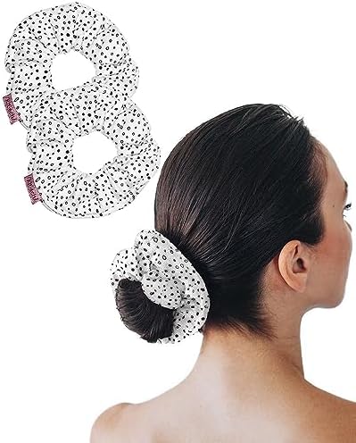 Kitsch Microfiber Quick-Dry Hair Towel Scrunchie - Micro Dot, 2pcs by Kitsch