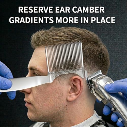 NebulaBloom 3-in-1 Hair Fade Comb, Left/Right Interchangeable Precision Thinning & Cutting Tool for Men, Boys, DIY Home Haircuts, Barbers Assistant, Clipper Comb, Fade Brush, Hairdressing Accessories - Image 6