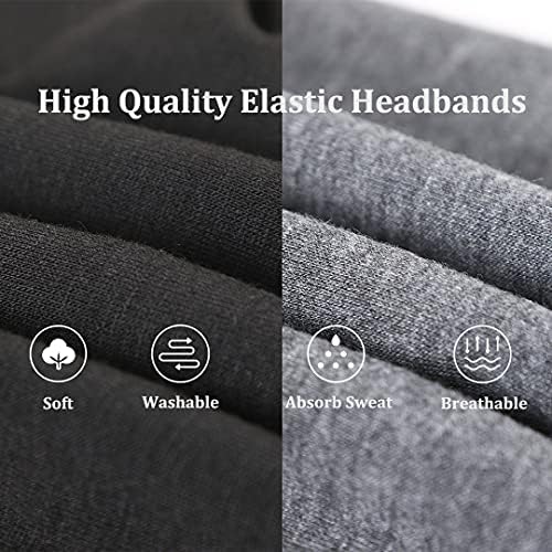 Kachanaa 4 Pack Wide Headbands for Women Elastic Knotted Yoga Sport Workout Headbands Turban African Head Wraps Hair Accessories(Stylish) - Image 4
