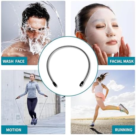 Metal Headband for Men, Flexible Wire Hair Band, 3 Pcs - Image 5