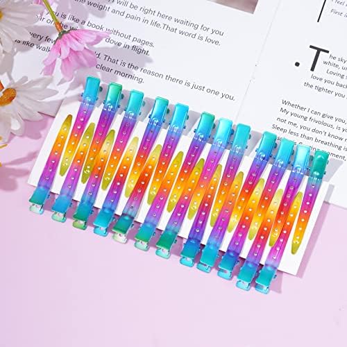 Bantoye 24 Packs Duck Bill Clips 2.75 Inch Metal Alligator Clip, Rainbow - Image 4