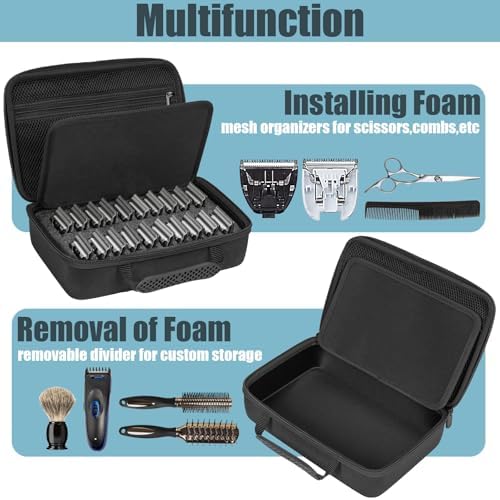 TORIBIO Hair Clipper Guard Blades Holder Case for Barbers and Stylists, Holds 20 Metal Guards for Andis, Oster, Wahl, Babyliss Detachable Clippers - Image 3