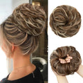 CJL HAIR Large Messy Bun Hair Piece Wavy Curly Scrunchies Synthetic Chignon Ponytail Hair Extensions Thick Updo Hairpieces for Women Nut Multi by CJLHAIR