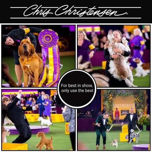Chris Christensen Karben I Slicker Brush for Dogs, Groom Like a Professional, Ideal For All Coat Types, Remove Shedding Coat, Tangles and Dead Undercoat, 17 mm Stainless Steel Pins, Extra Small - Image 4
