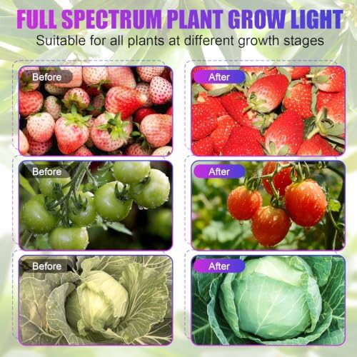 Clip-On LED Grow Light for Indoor Plants, 144LEDs Full Spectrum Grow Lamp - Image 7