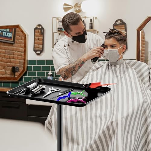Salon Tray Cart Rolling Tray Trolley,Tattoo Dental Tray,Height Adjustable - Image 4