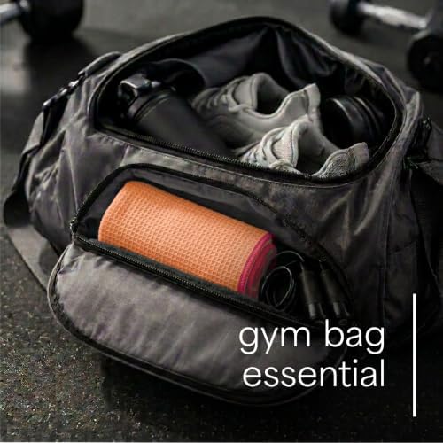 S&T INC. Microfiber Gym Towels, 3 Pack, 16" x 27", Honeycomb Pastels - Image 3