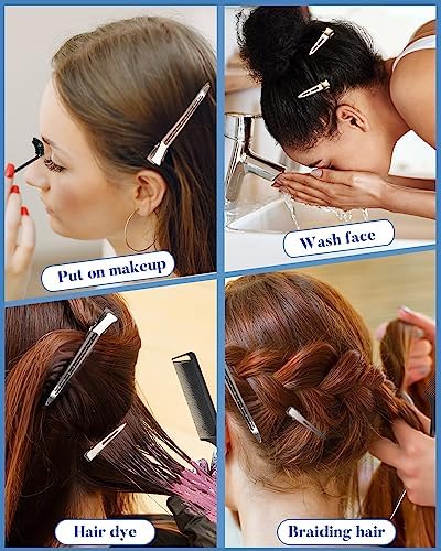 MORGLES 70PCS Metal Hair Styling Clips Set with Rat Tail Combs for Styling - Image 3