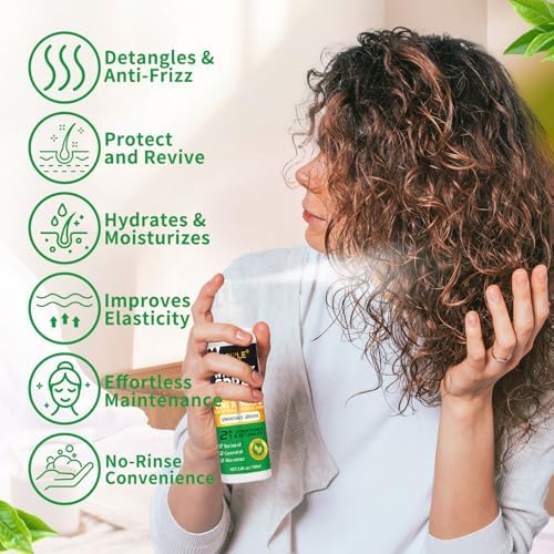 Lace Tint Mousse Wig Milk Spray for Synthetic Hair, Leave-in Conditioner Spray Conditioner ＆ Detangler Moisturizer, Wig Glue for Lace Front Wigs Strong Hold Hair Adhesive Wigs Accessory Essentials Kit - Image 3