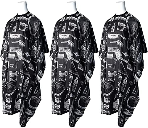 FEBSNOW 3 Pcs Professional Barber Cape for Adults,Hairdressing Salon Cape by HOMECRAFTBEAUTYBABY