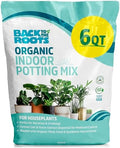 Back to the Roots 100% Organic Indoor Potting Mix (6 Quart), Promotes Healthy Houseplant Growth, Made in The USA by BacktotheRoots