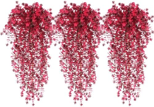 RECUTMS Artificial Hanging Plants Artificial Fall Flowers Faux Autumn Plant by RECUTMS