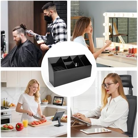 Scissor Holder Barber Station Organizer, for Barbershop and Home Organization, Salon Essentials for Hair Stylists，Can Store Shear, Combs, Razors, Brushes... - Image 2
