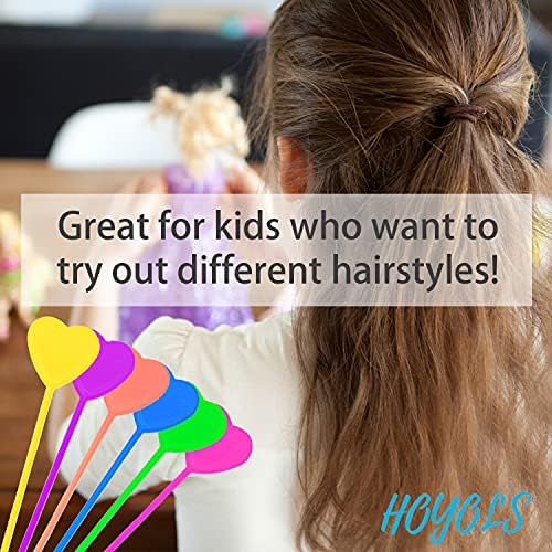 HOYOLS Colorful Quick Hair Beader Tool, 12 Pcs Bead Threaders for Braids - Image 5
