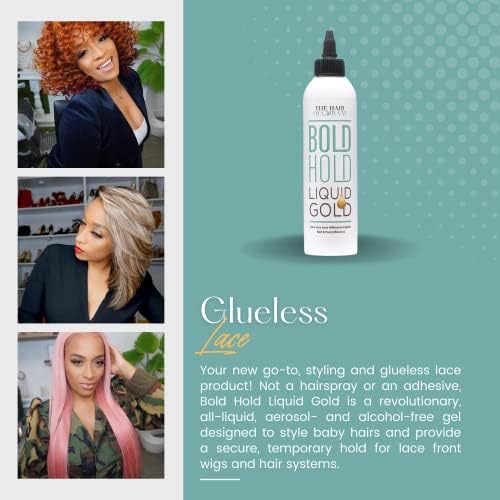 The Hair Diagram Bold Hold Liquid Gold, Glueless Lace Gel (8oz) - Image 6
